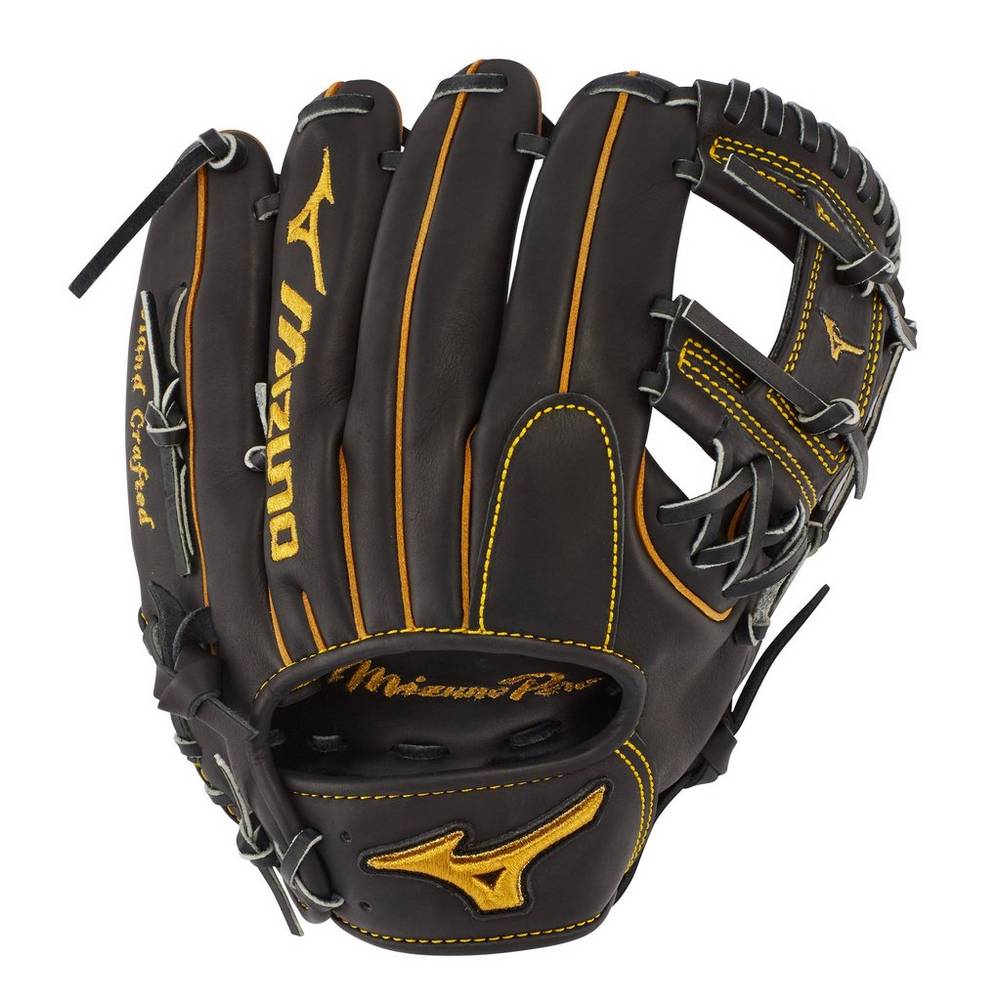 Mizuno Pro Infield 11.5" - Regular Pocket Férfi Kesztyű Fekete UZM734986